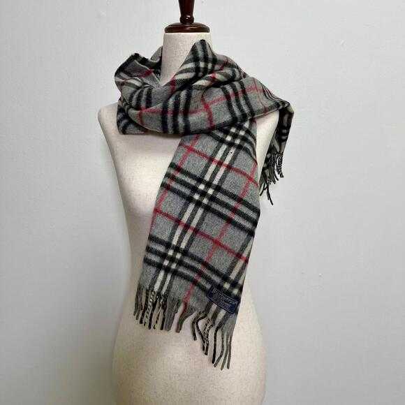 Vintage Burberrys 100% Cashmere Scarf - Picture 1 of 4